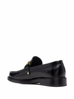 Logo-Letterins Leather Loafers