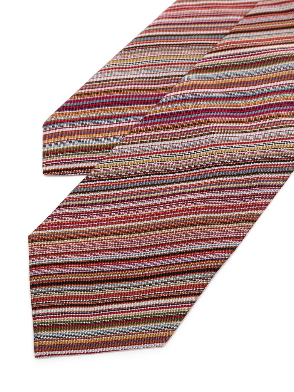 diagonal-stripe silk tie