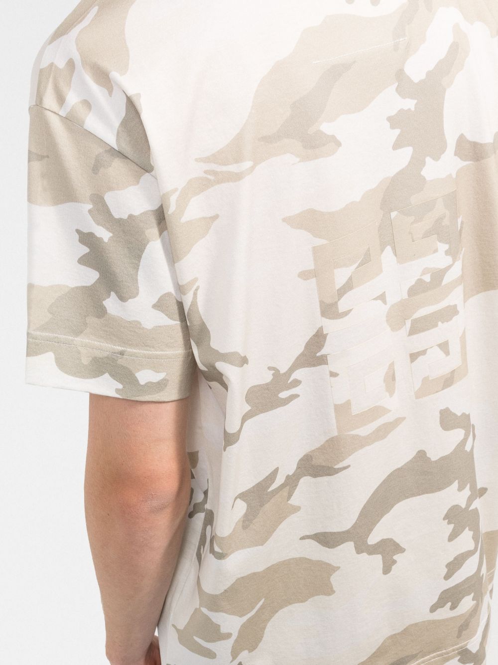 Camouflage-Print Cotton T-Shirt