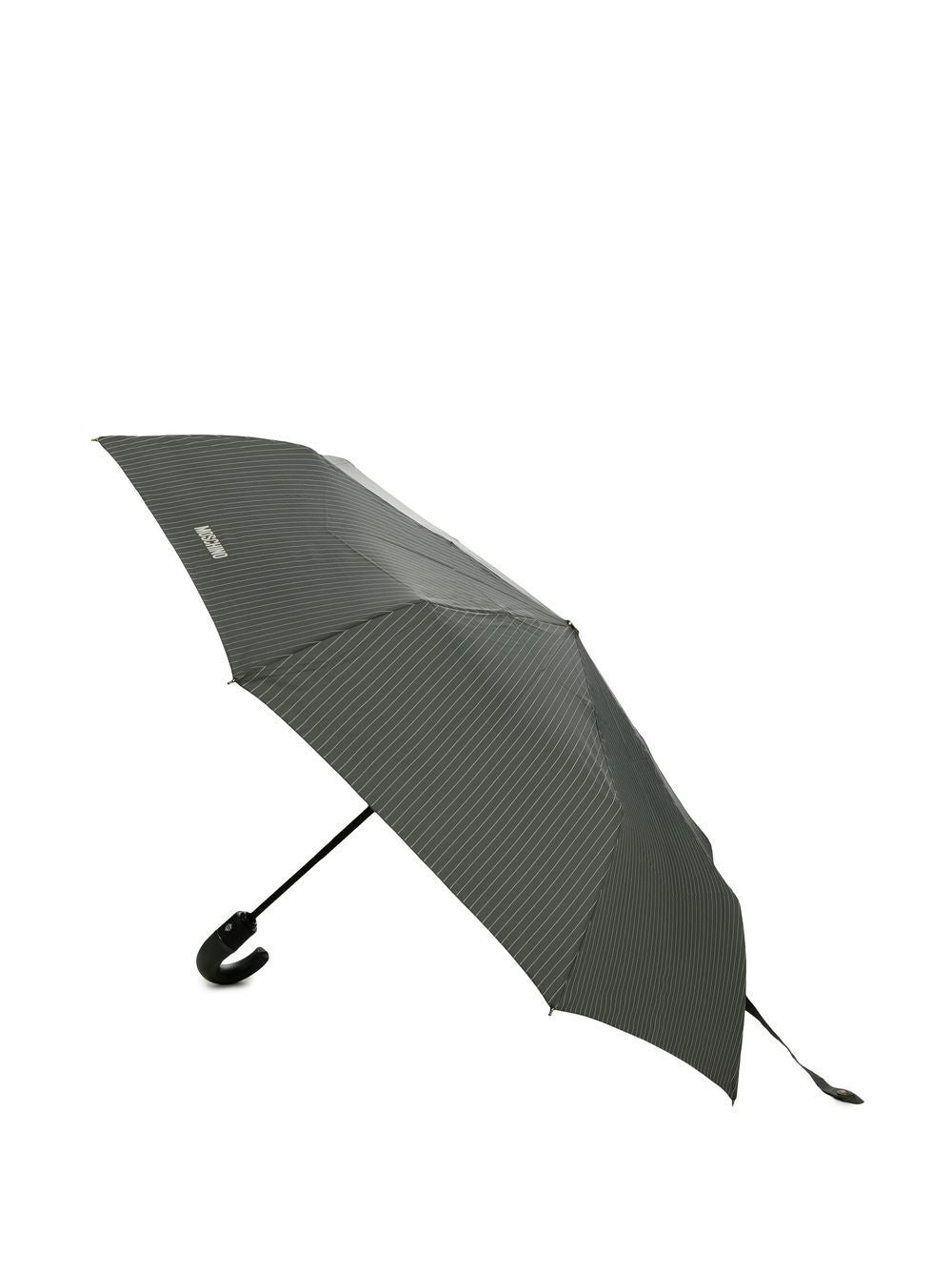 pinstriped logo-print umbrella