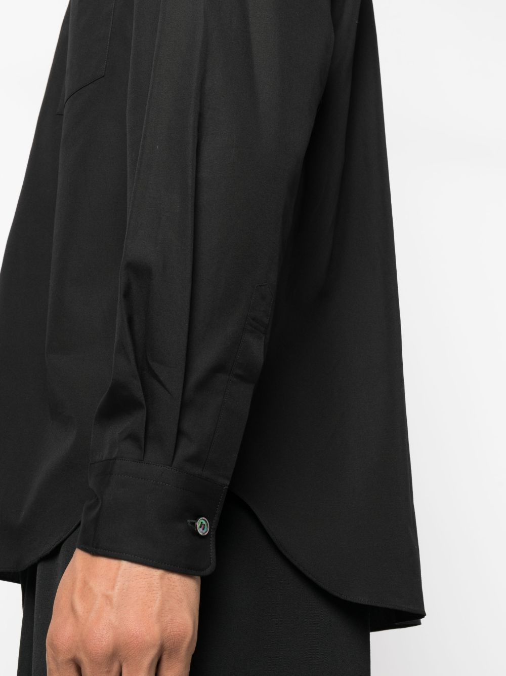 patch-pocket cotton shirt