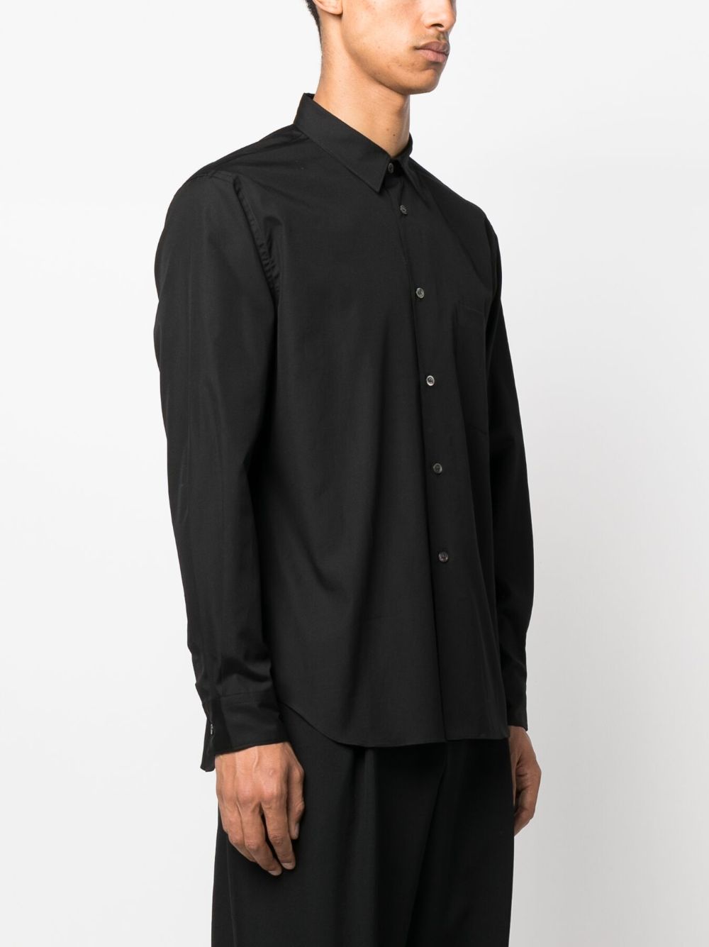 patch-pocket cotton shirt