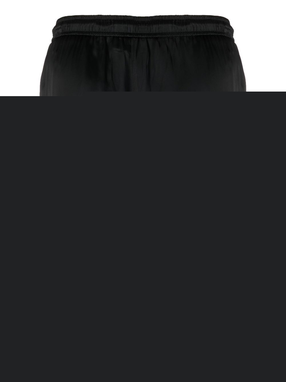 Elasticated-Waistband Cotton Shorts