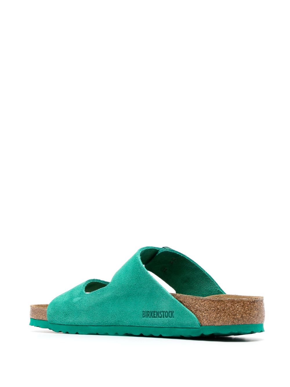 double-strap suede sandals
