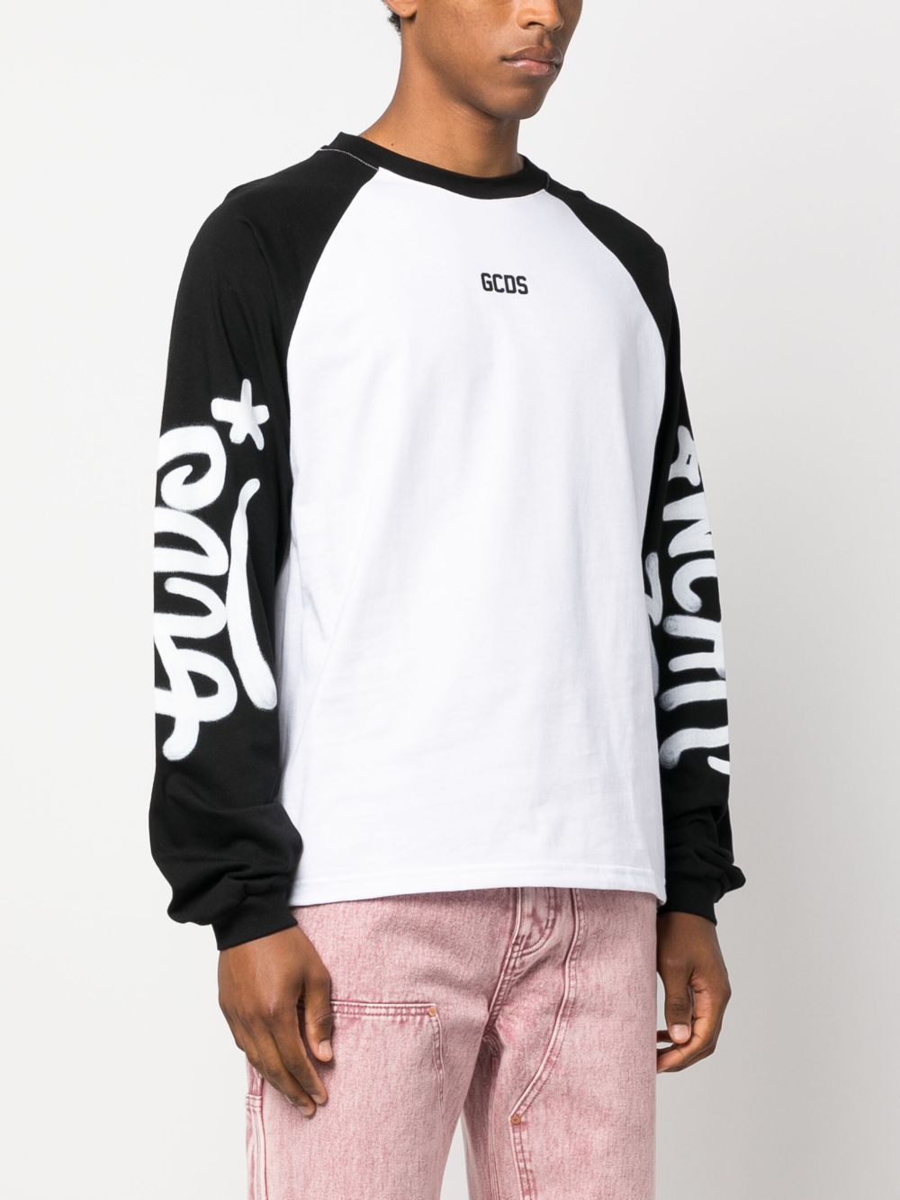 Graffiti-Logo Long-Sleeve T-Shirt