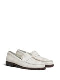 Interwoven-Design Leather Loafers