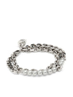 Skull Pearl-Embellished Stud Bracelet