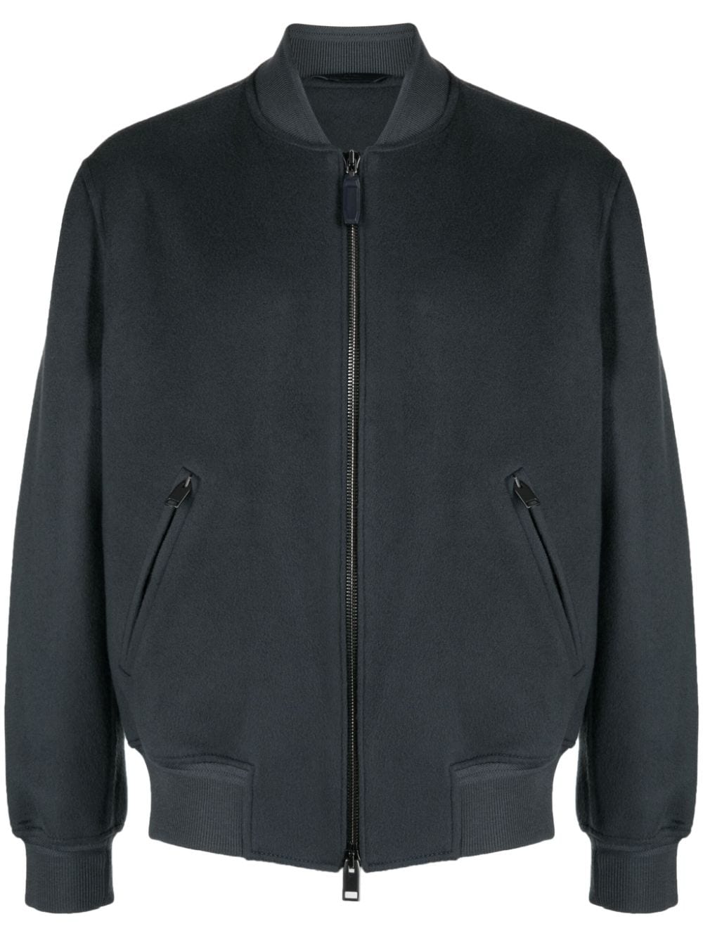 Brioni Two Way Suede Bomber Jacket