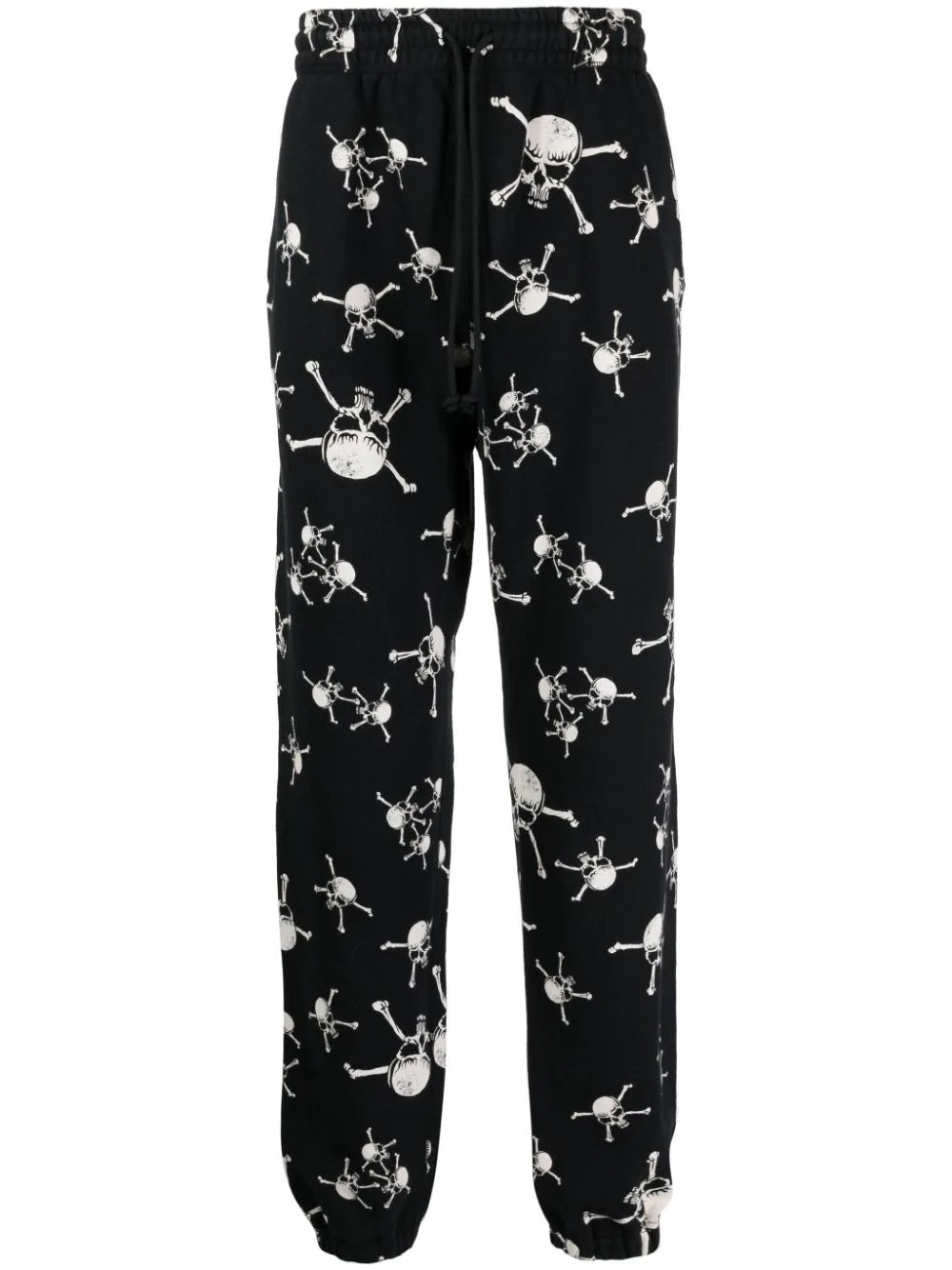 Saint Mxxxxxx Skull Print Cotton Track Pants