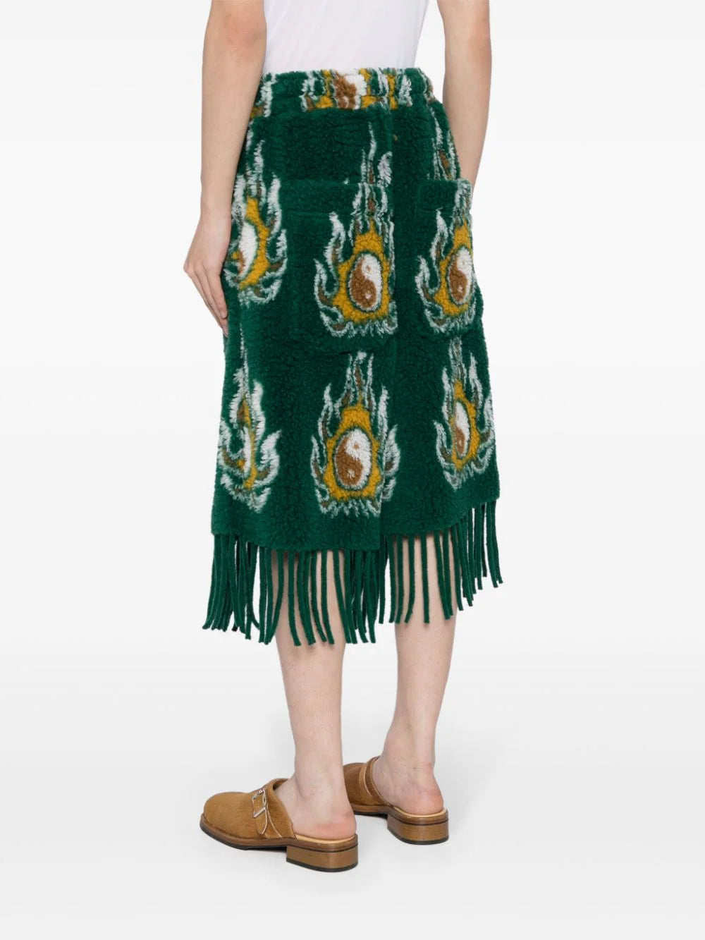 Cosmo Patterned-Jacquard Drawstring Shorts