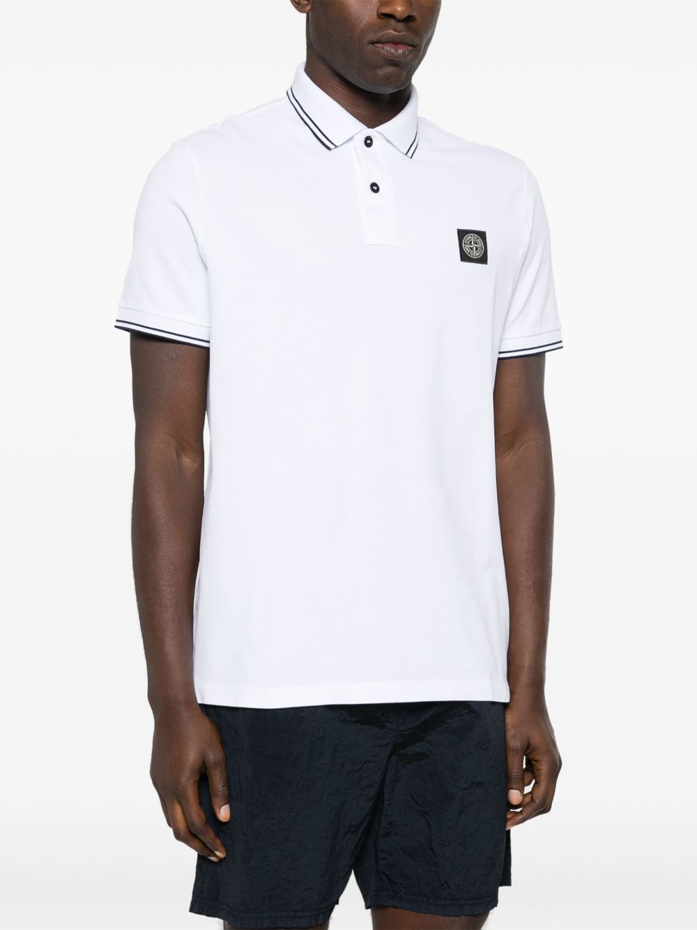 piqué cotton polo shirt
