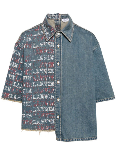 X Future Asymmetric Denim Shirt