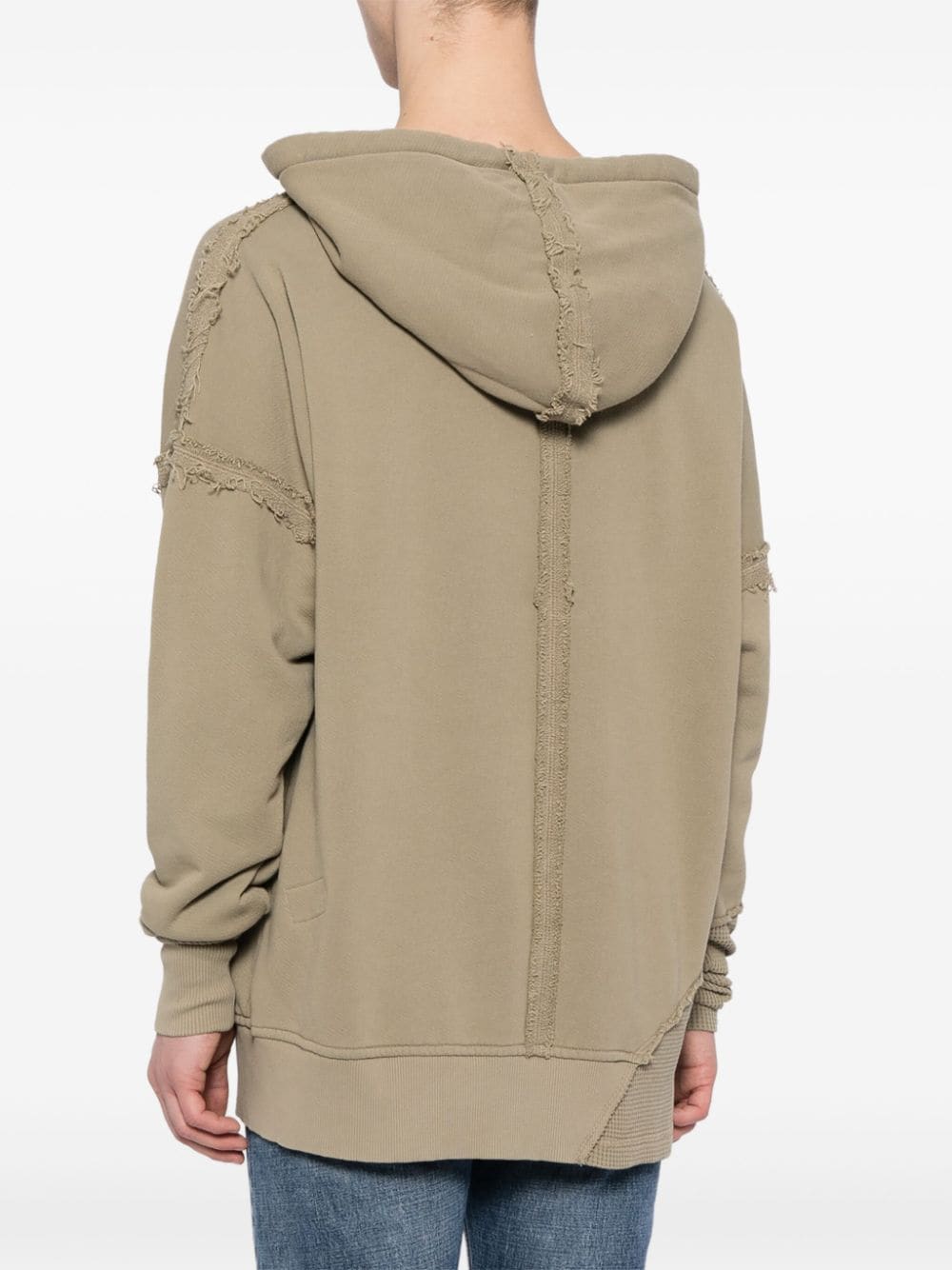 Distressed Cotton Hoodie