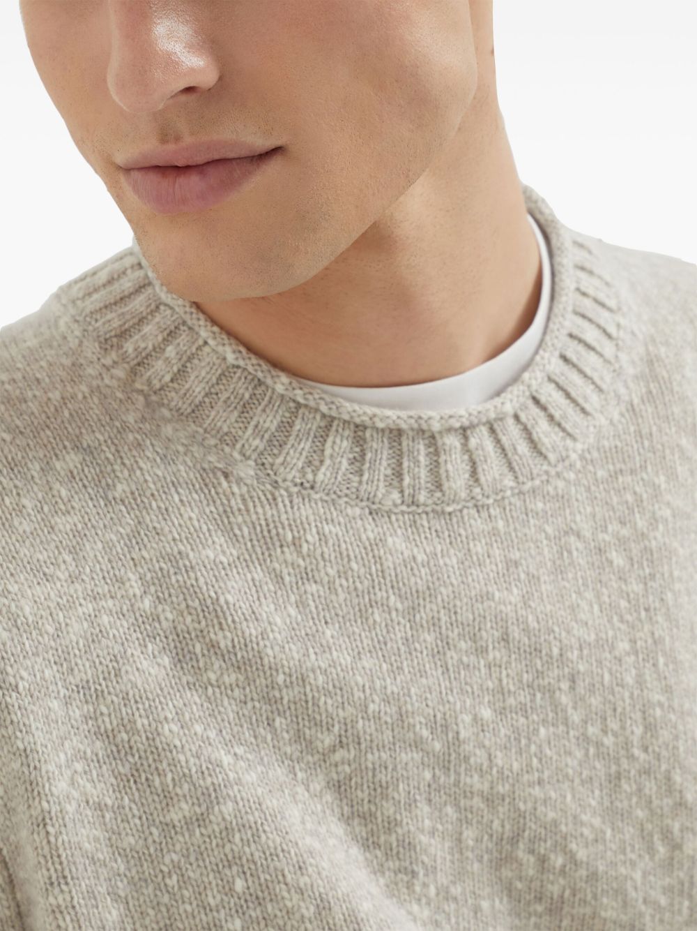 Crew-Neck Mélange Jumper