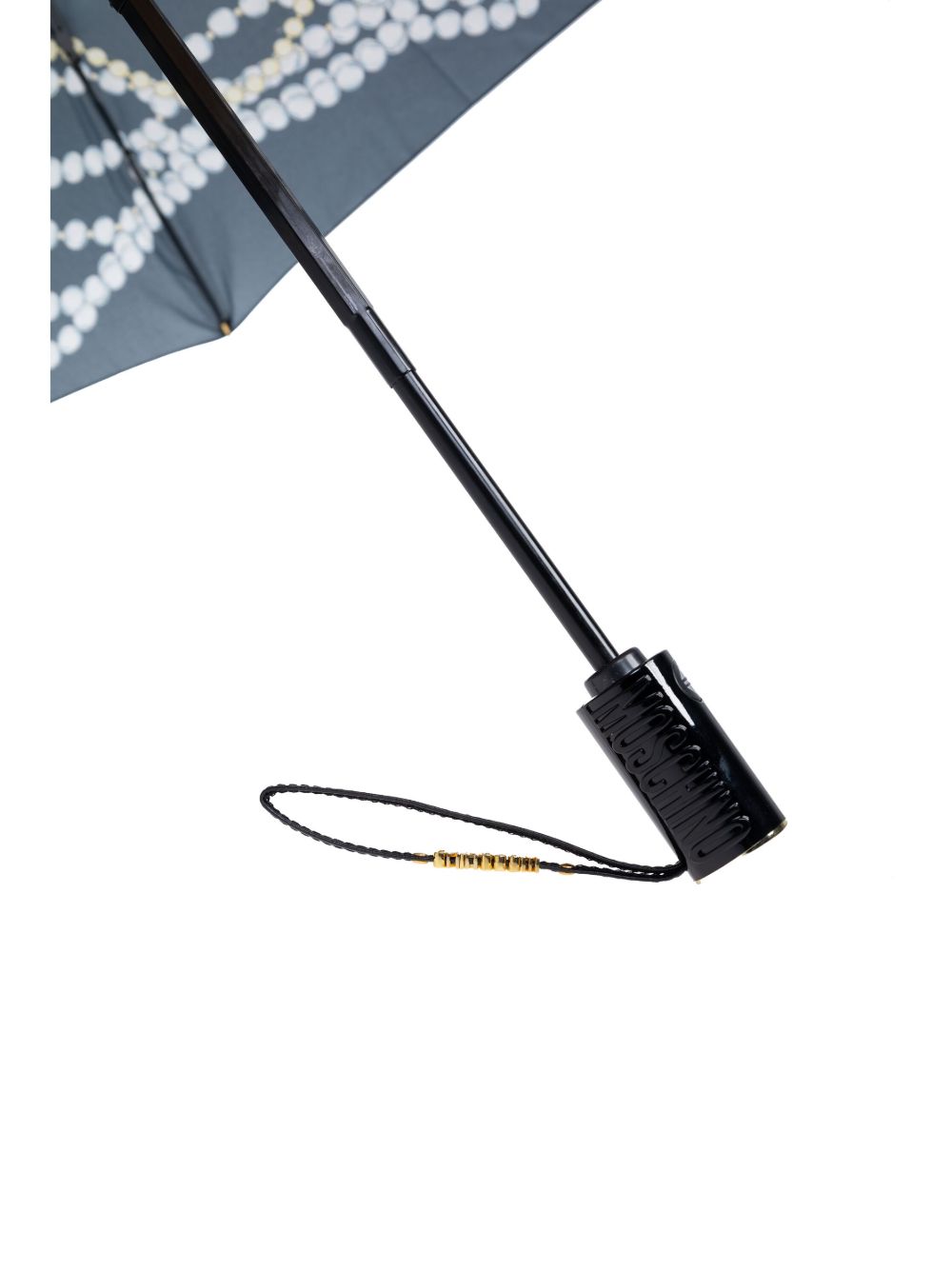 strung-pearls logo-print compact umbrella