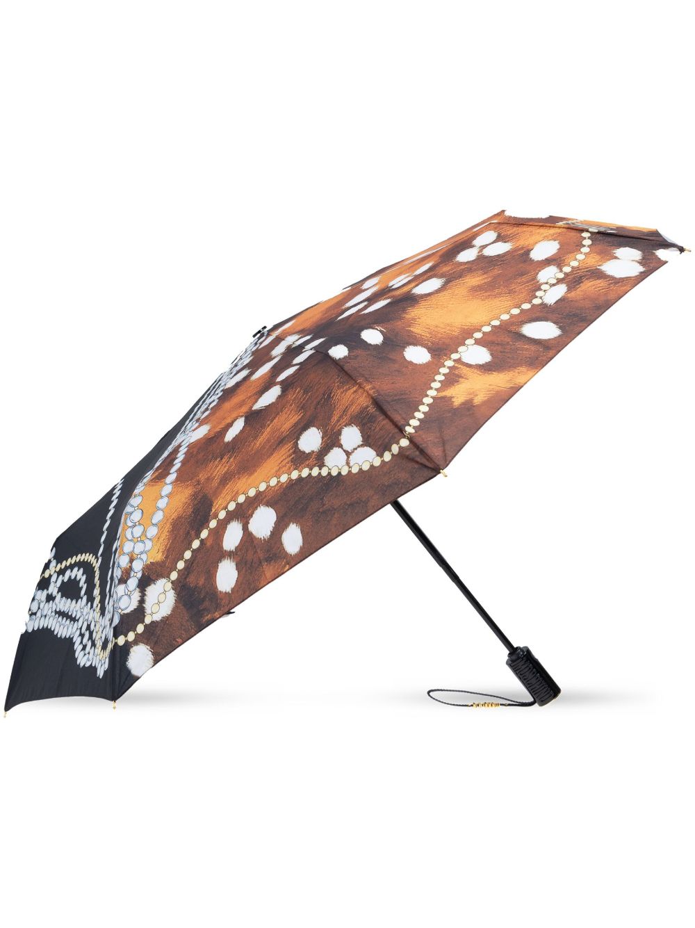 strung-pearls logo-print compact umbrella