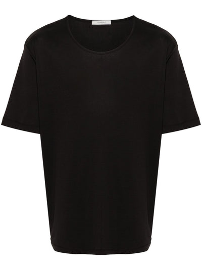 Ribbed U-Neck T-Shirt