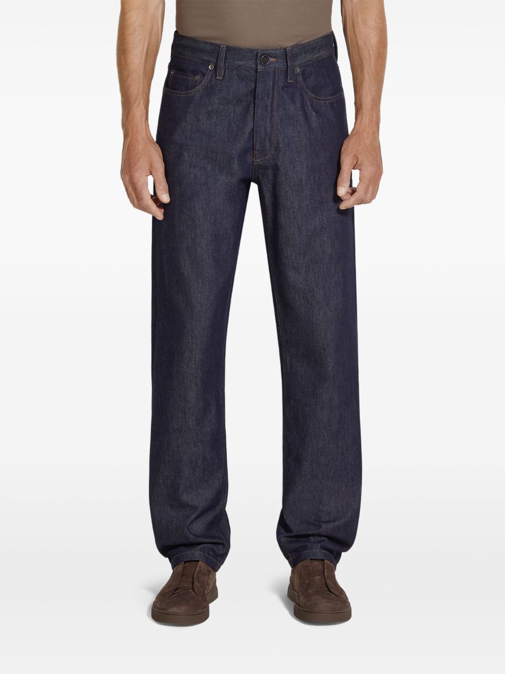 Roccia rinse-washed jeans