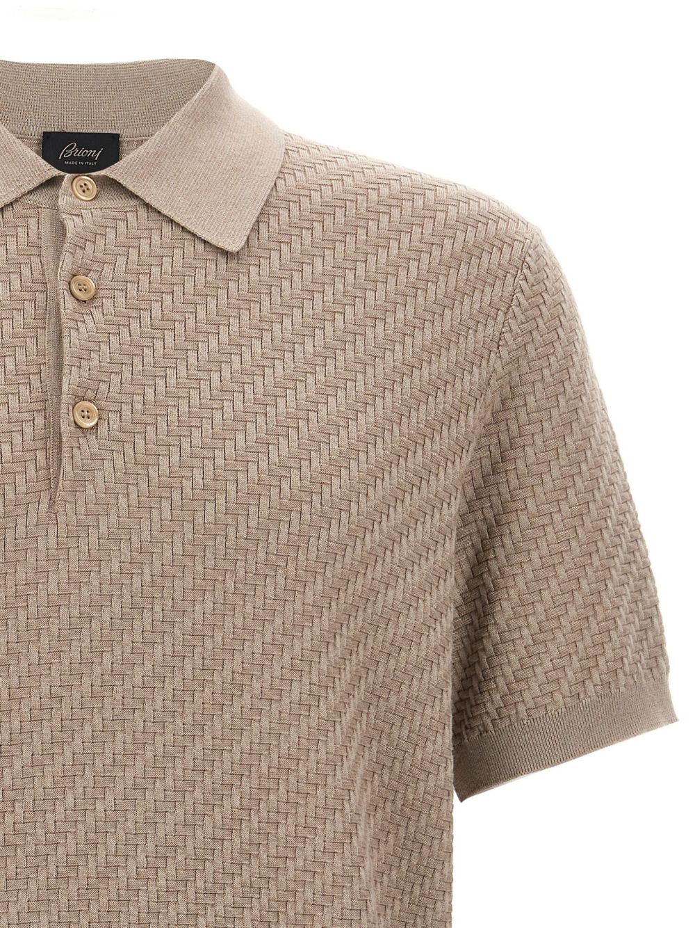 knitted polo shirt