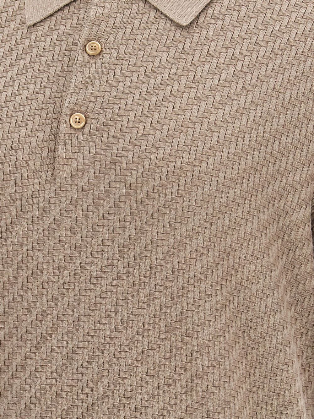 knitted polo shirt