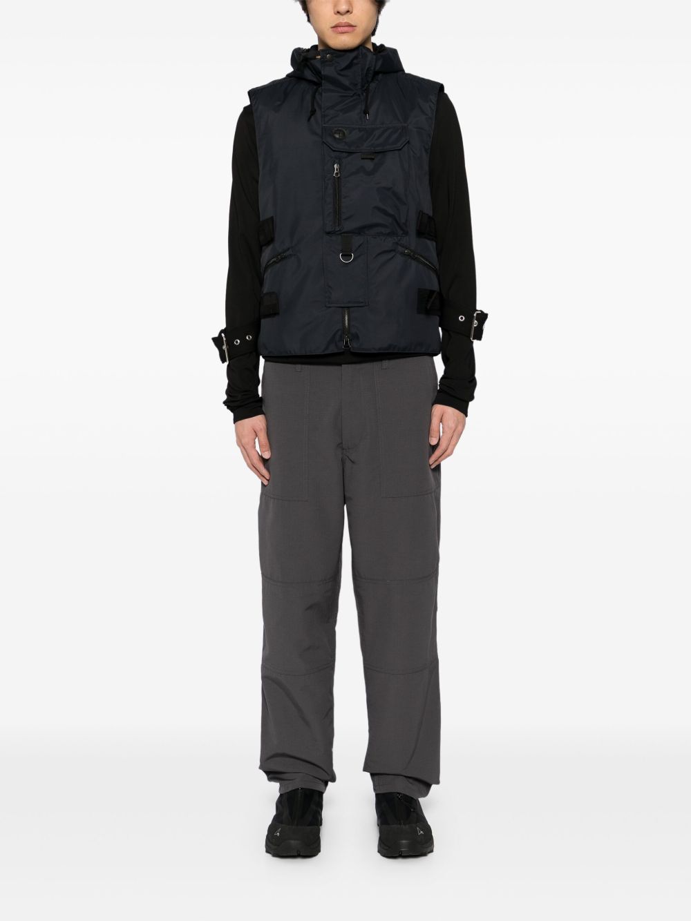 zip-up gilet