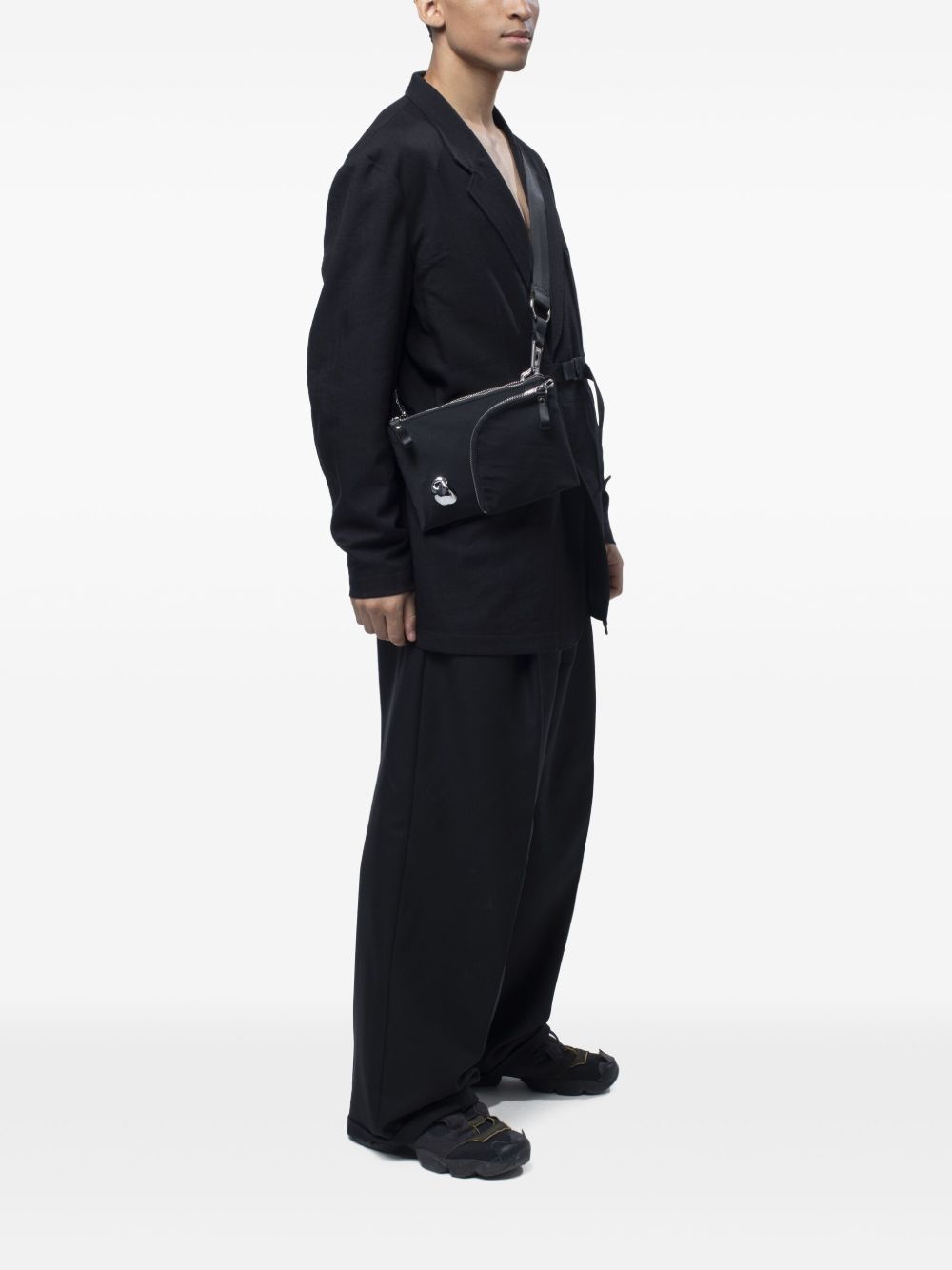 Asymmetric-Zip Cross Body Bag