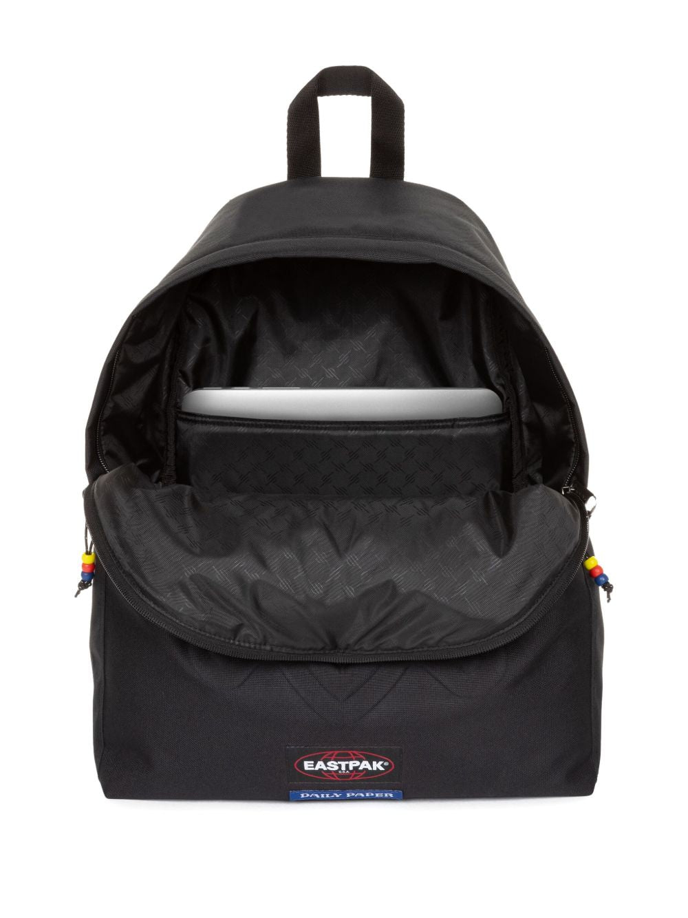 logo-embossed backpack