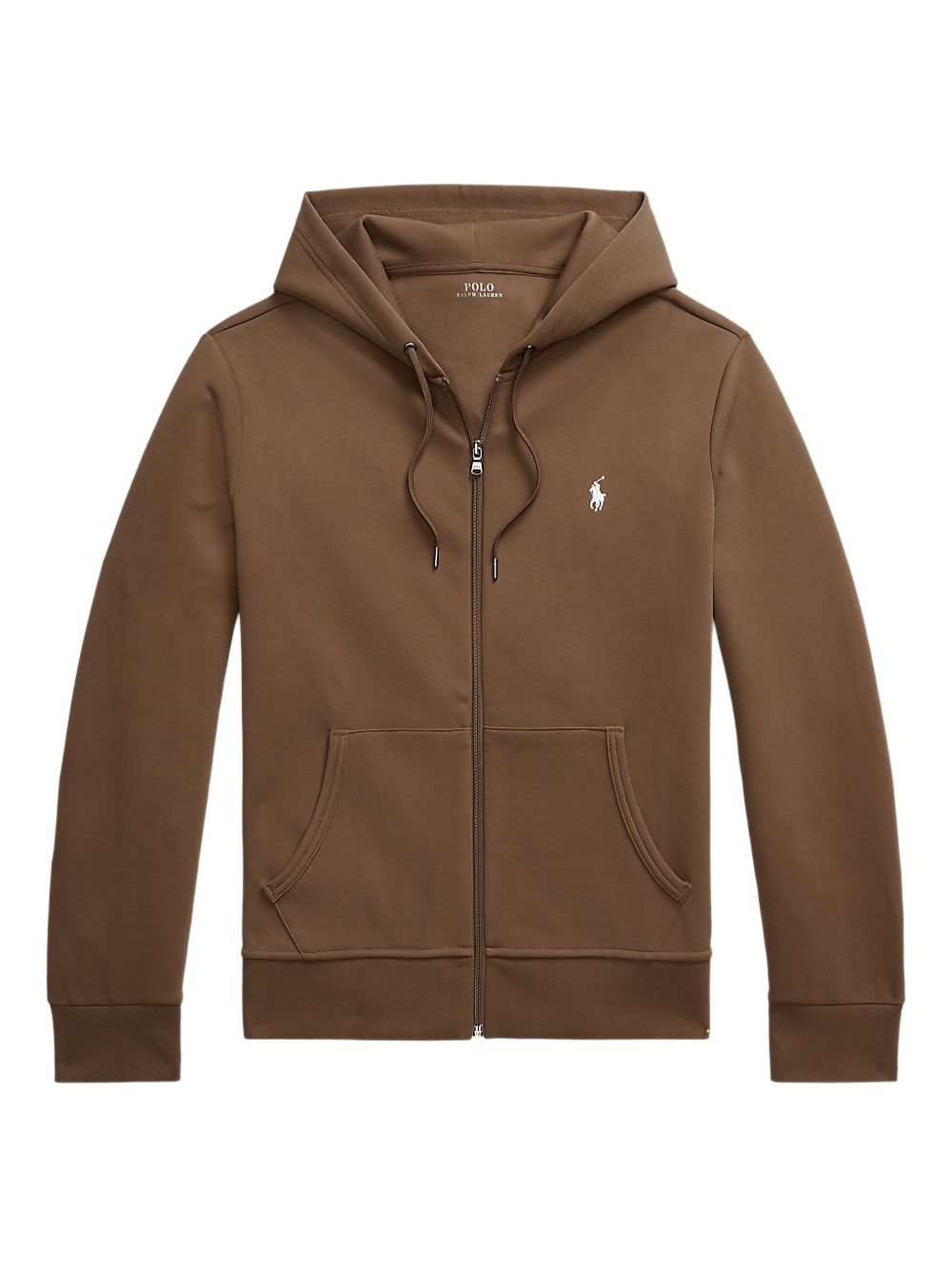 double-knit zip-up hoodie