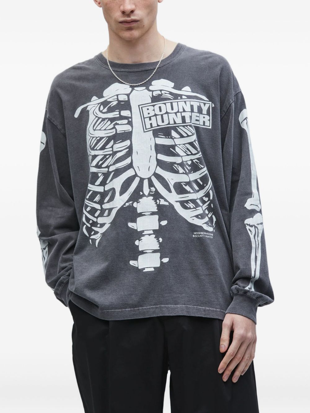 x Bounty Hunter skeleton-print T-shirt