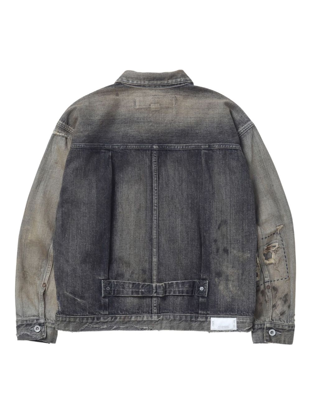 distressed denim jacket