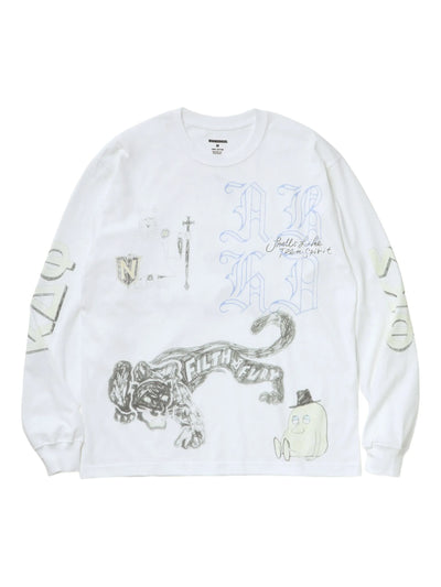Graphic-Print Long-Sleeve T-Shirt