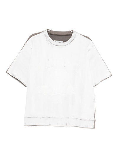 Ribbed-Hem T-Shirt