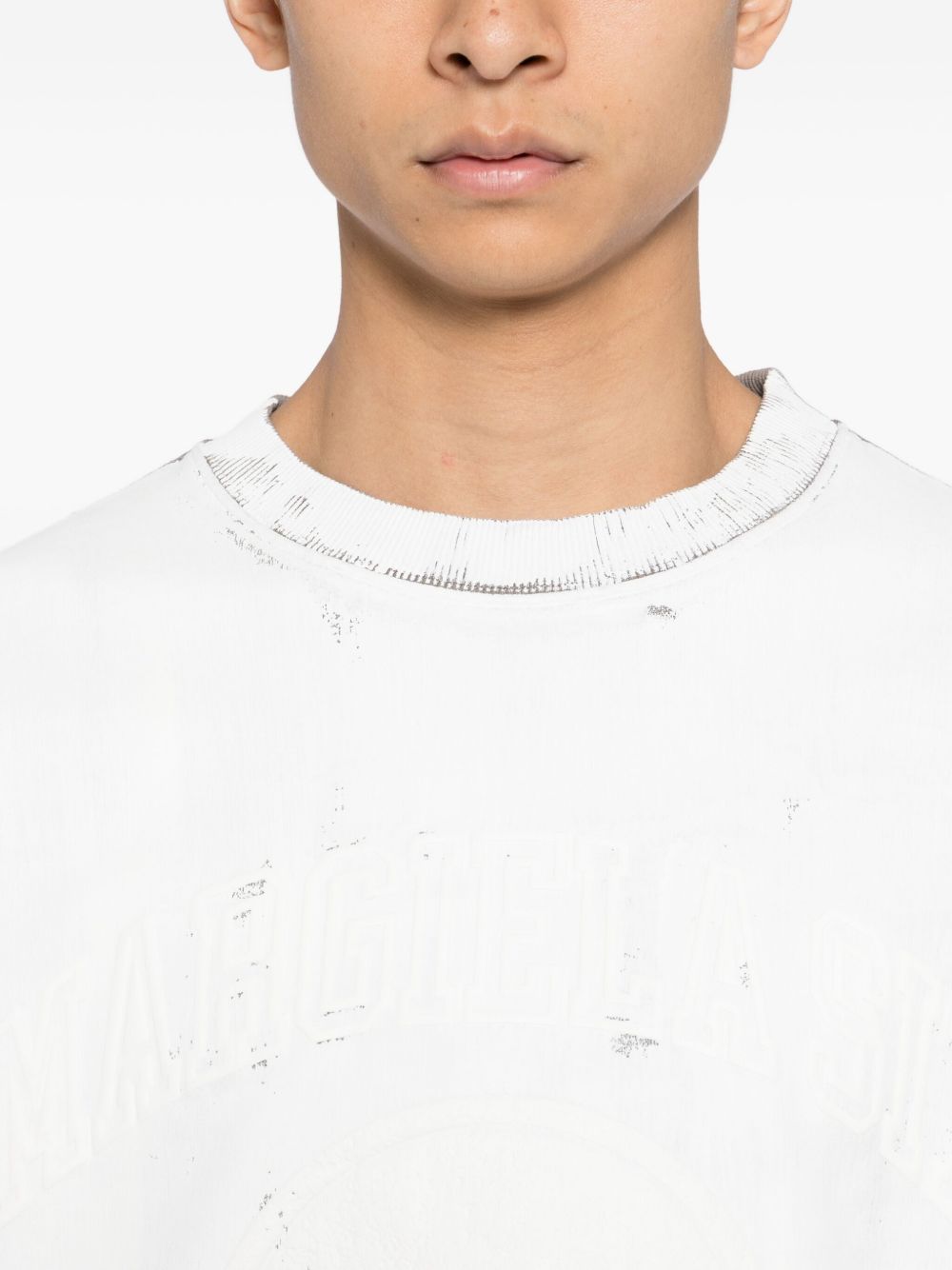 ribbed-hem T-shirt