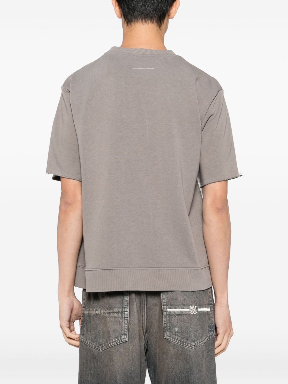 ribbed-hem T-shirt