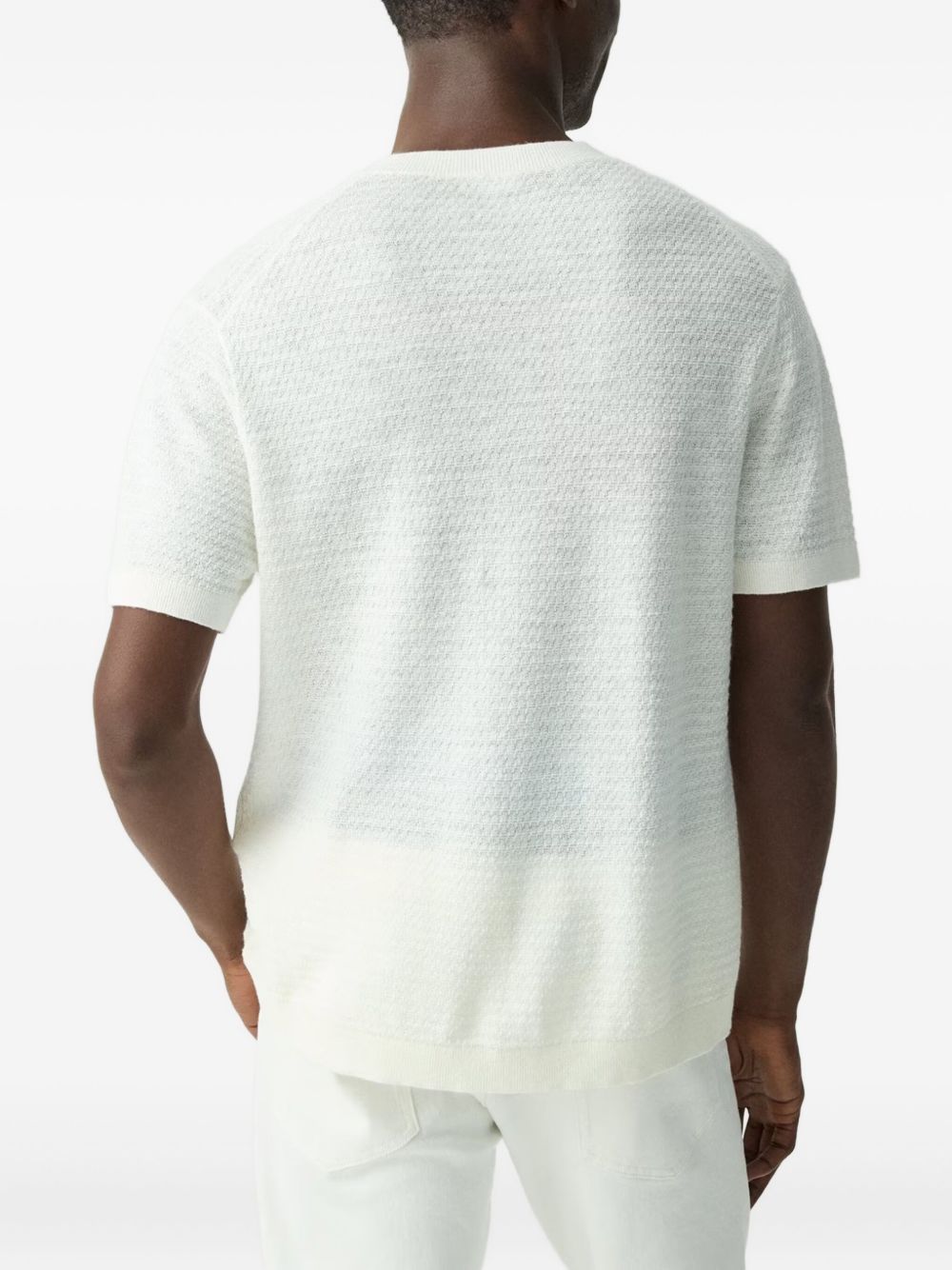 linen-blend T-shirt