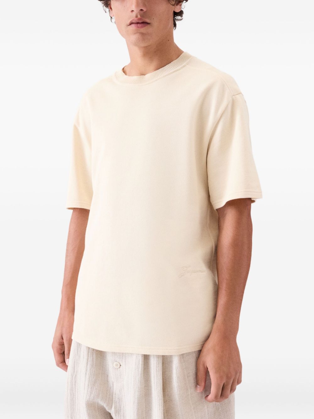 embroidered short-sleeve T-shirt