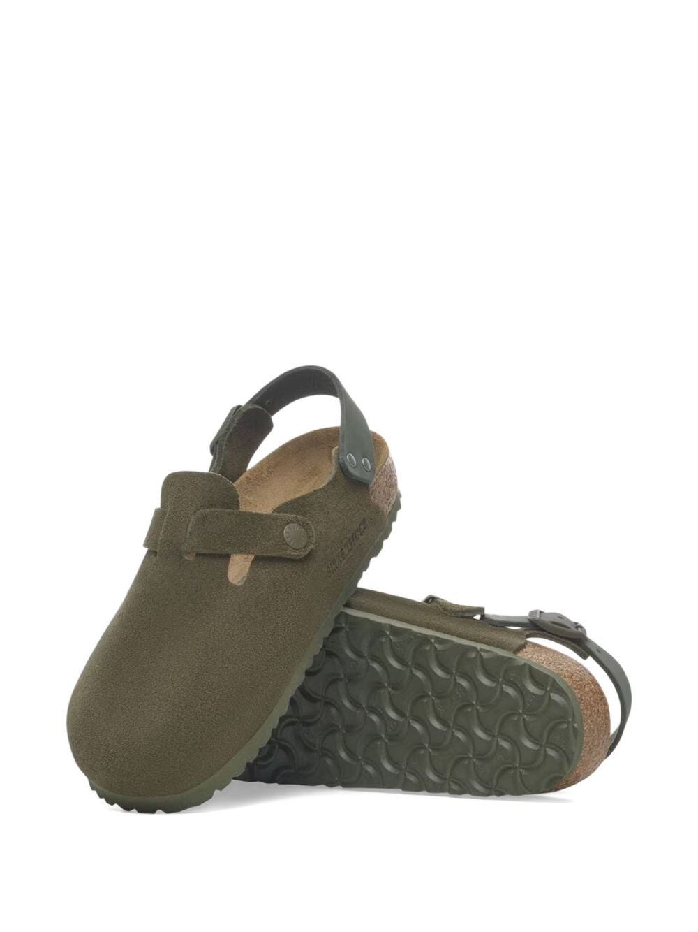 Tokio buckled backless clogs