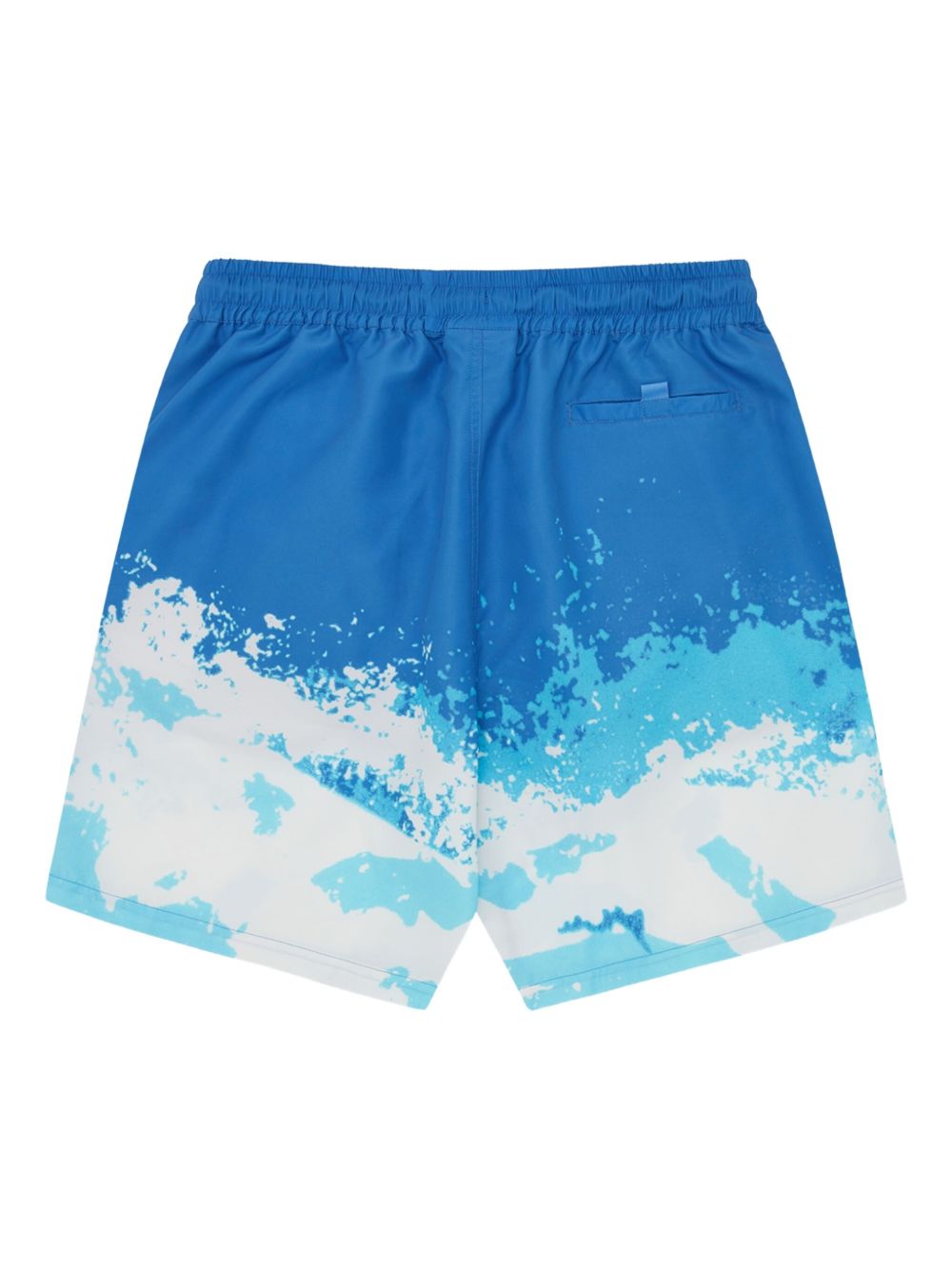 wave-print swim shorts