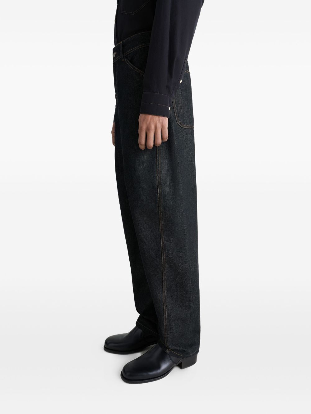 Twisted Workwear panel jeans