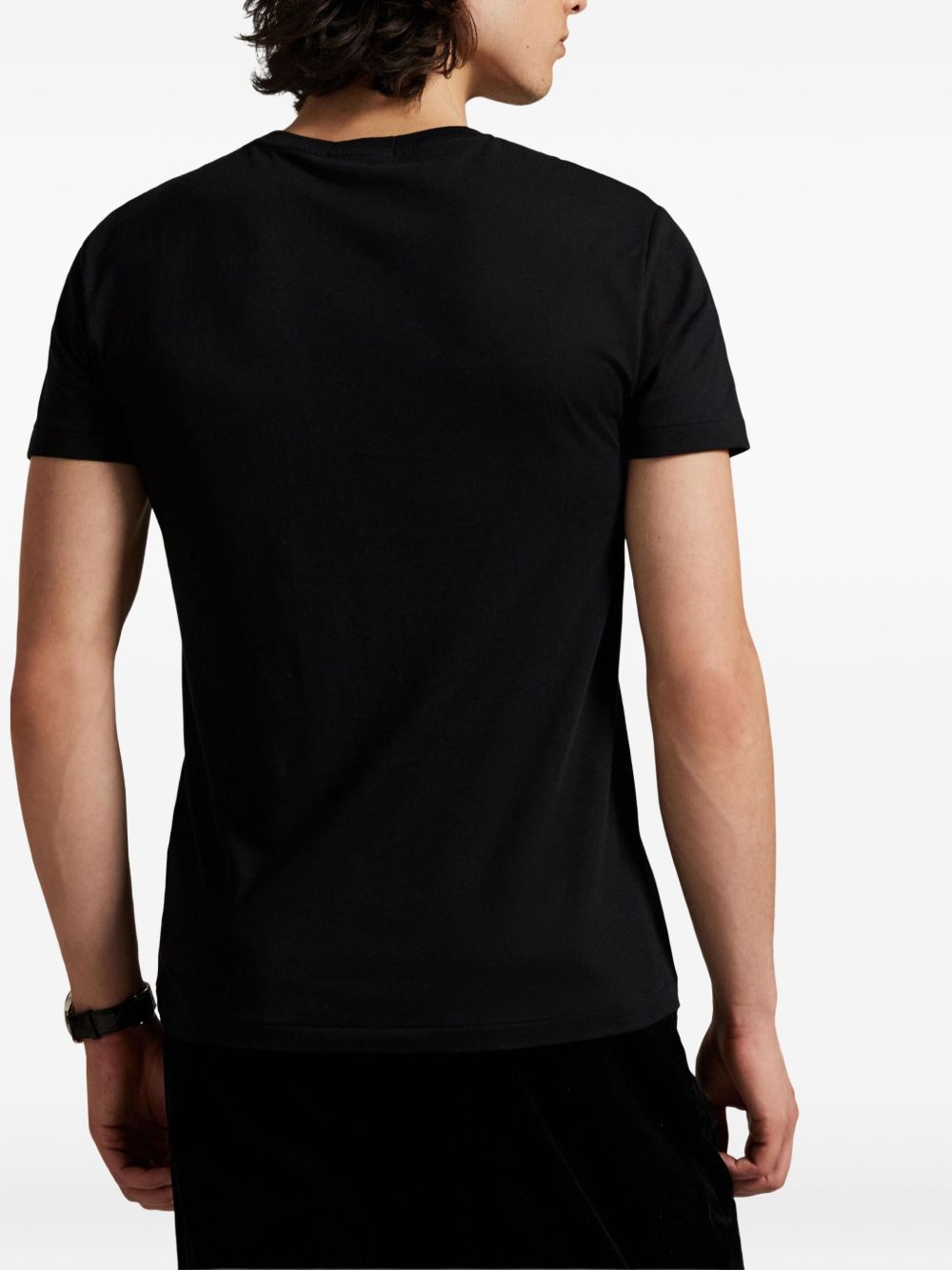 bear-print cotton T-shirt