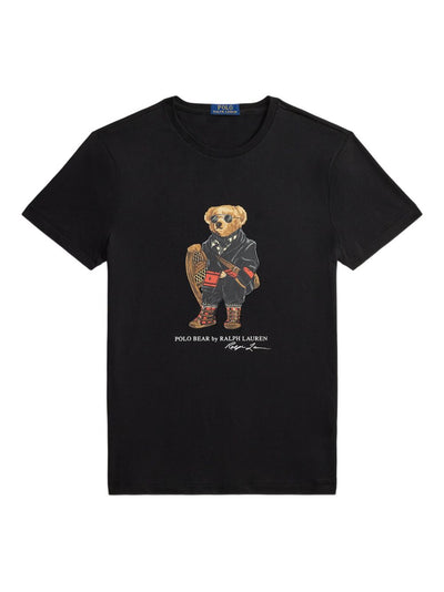 Bear-Print Cotton T-Shirt