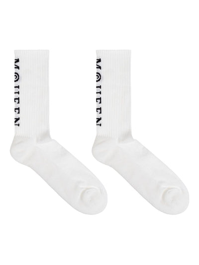 Ribbed Logo Socks