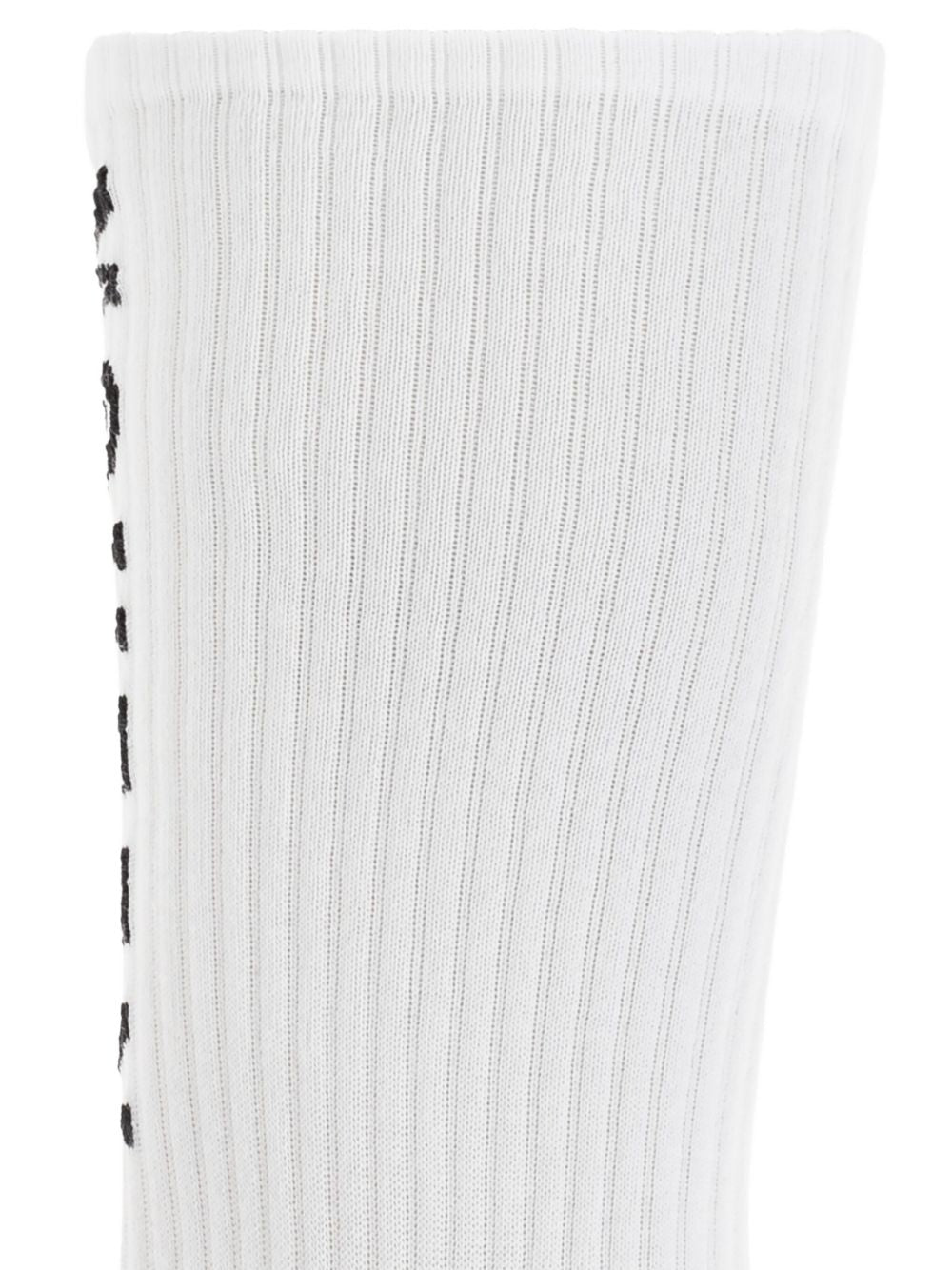 ribbed logo socks