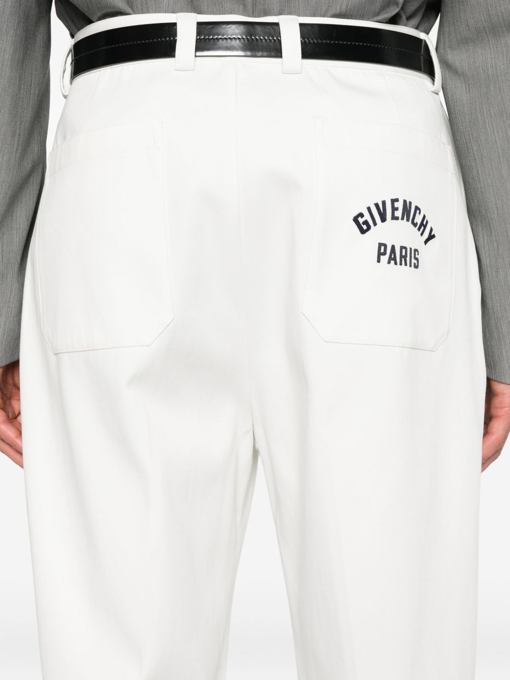 pleated wide-leg trousers