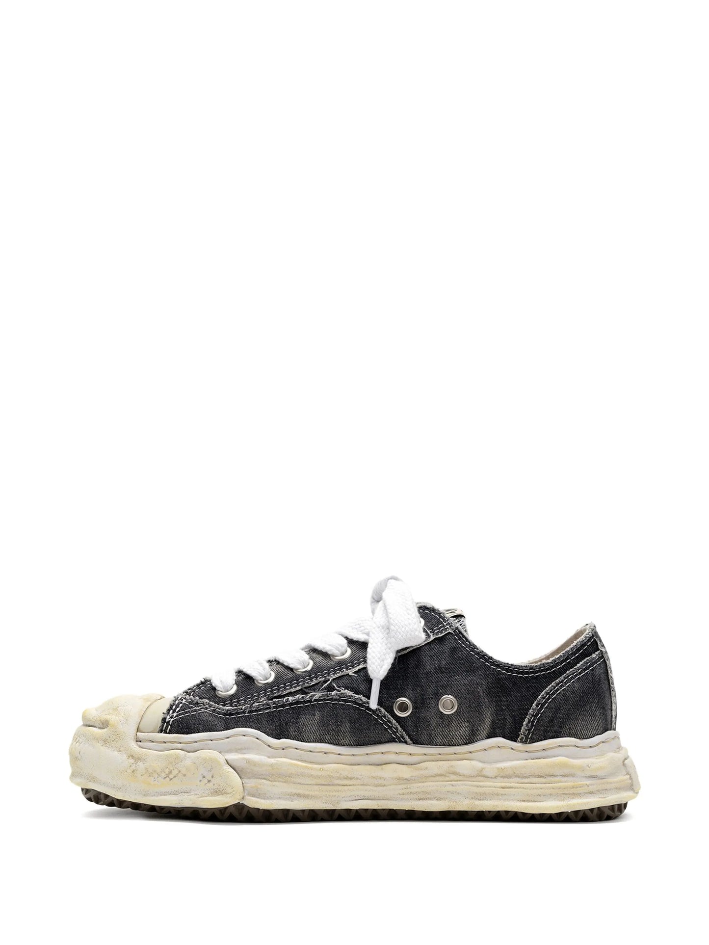 Hank Bleach-Denim Low-Top Sneakers