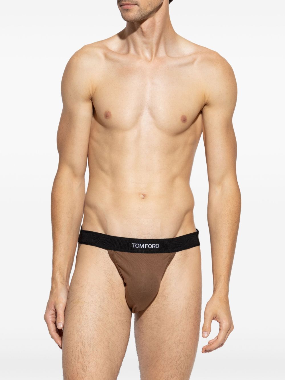 logo-embellished jockstrap