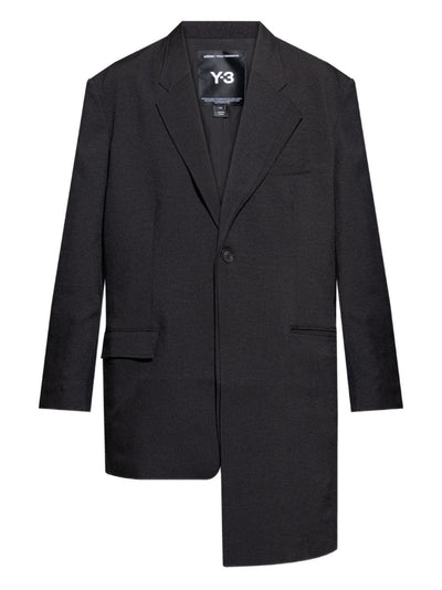 Asymmetrical Single-Button Blazer
