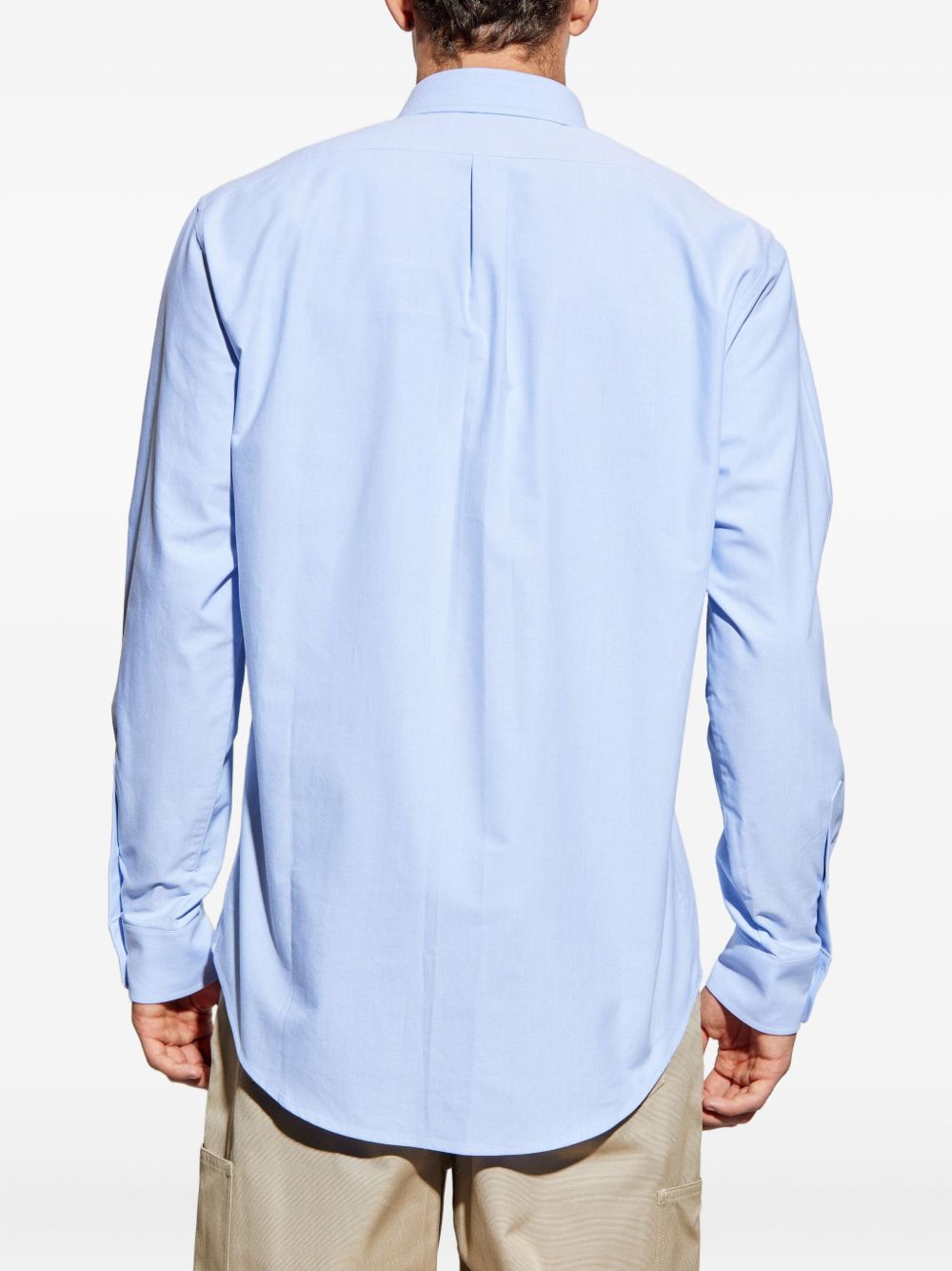 logo-embroidered shirt