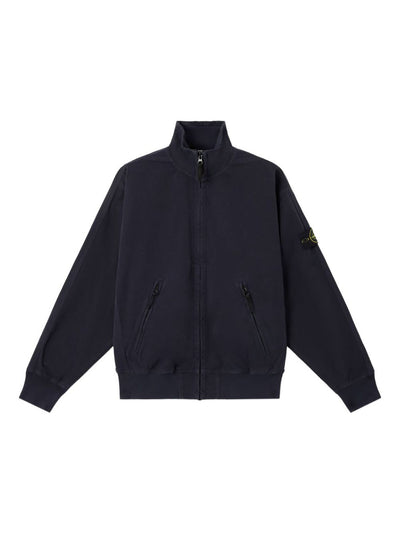 Zip-Fastening Welt-Pockets Sweatshirt