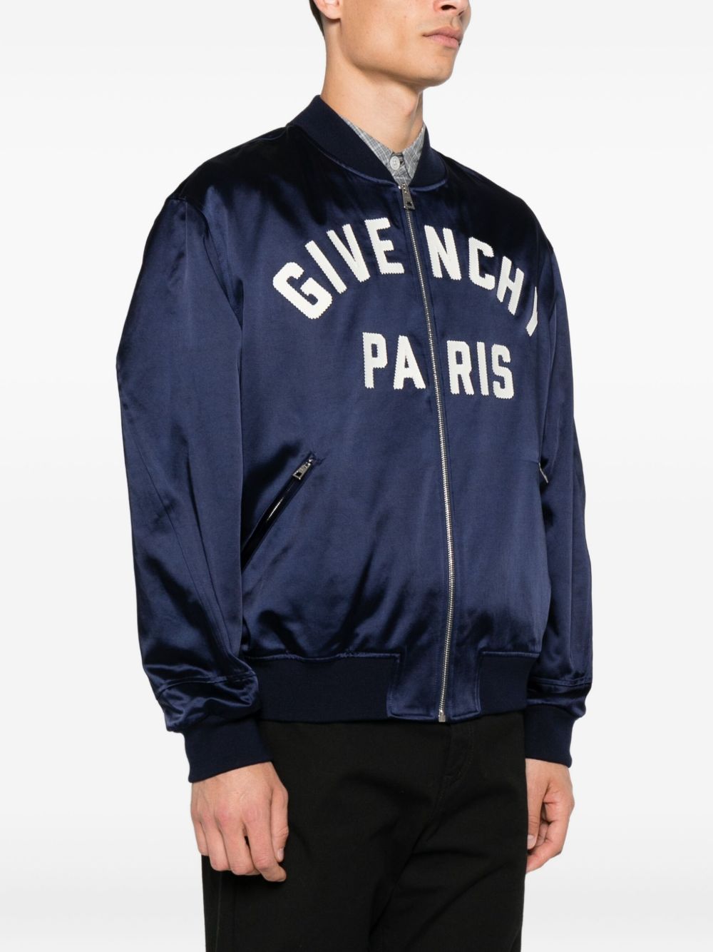 logo bomber jacket